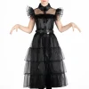 Wednesday Addams balkjole kostume str. 140 cm> Discount