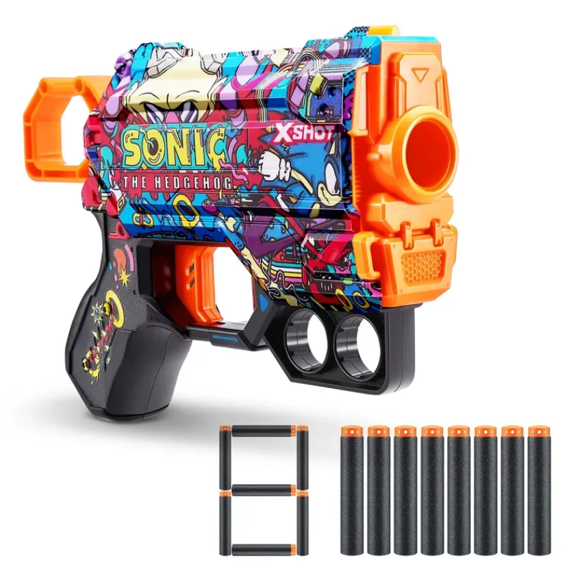 Xshot Skins Sonic Menace med 8 darts ass>X-shot Best