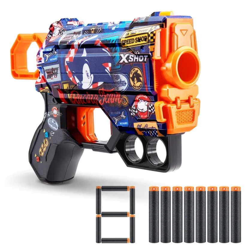 Xshot Skins Sonic Menace med 8 darts ass>X-shot Best