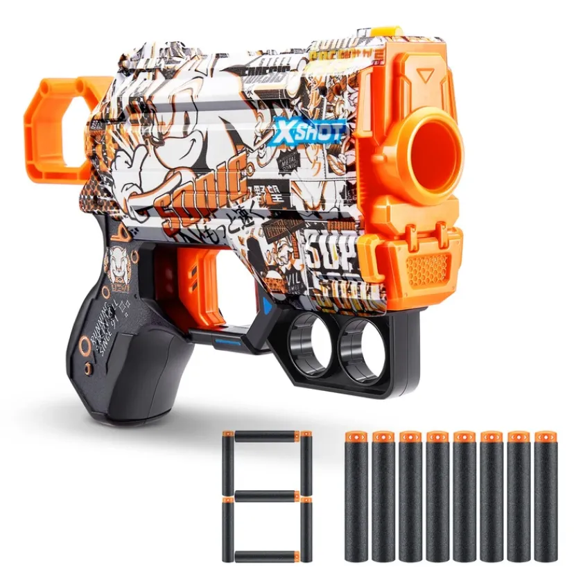 Xshot Skins Sonic Menace med 8 darts ass>X-shot Best
