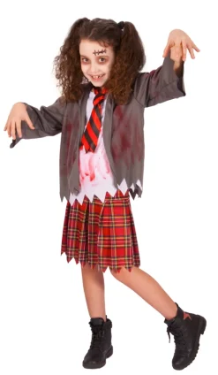 Zombie skolepige kostume str. 5-7 år> Discount